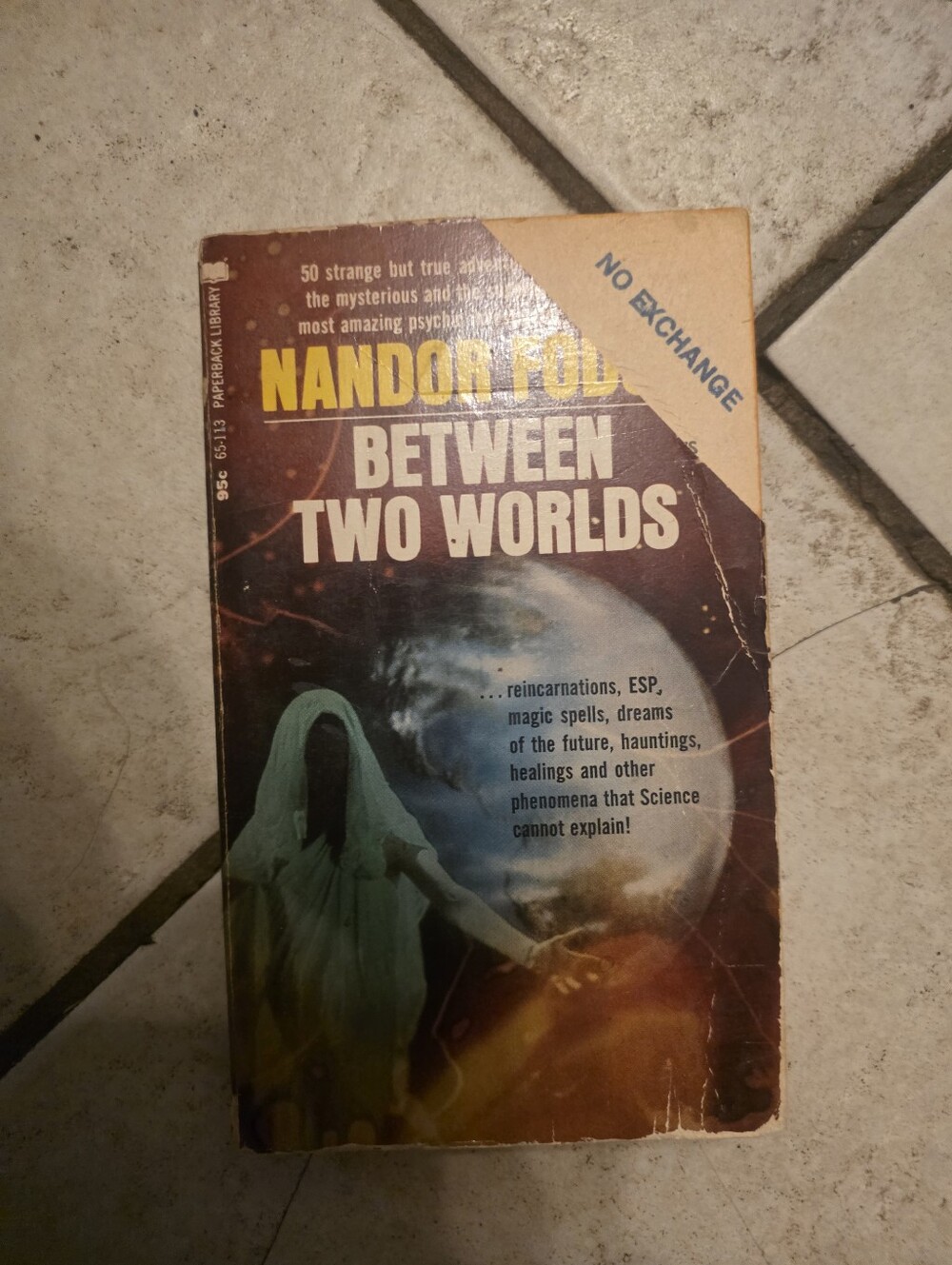 BETWEEN TWO WORLDS by Nandor Fodor vintage 1967 FIRST PRINTING paperback